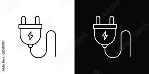 Cuadro en lienzo Plug icon vector logos kit. EPS10