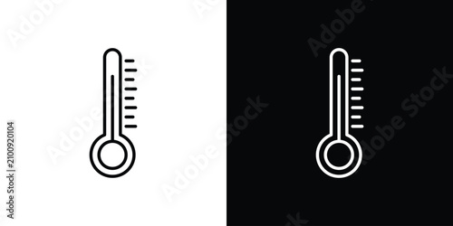 Cuadro en lienzo Thermometer icon vector logos kit. EPS10