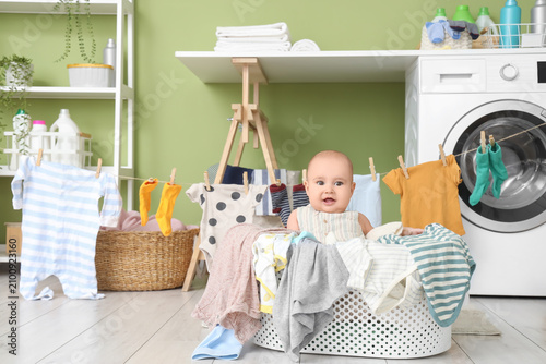 Cute little baby with cloth...