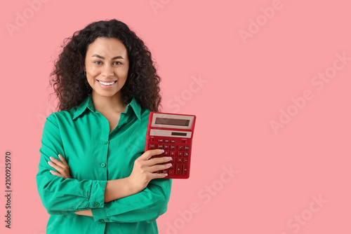 Happy African-American woma...
