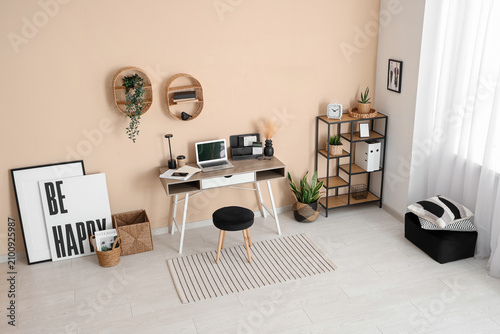 Interior of modern office w...
