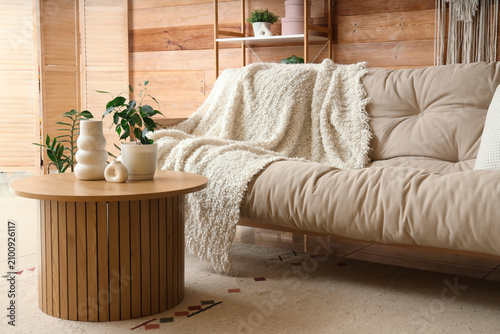 Interior of cozy living roo...