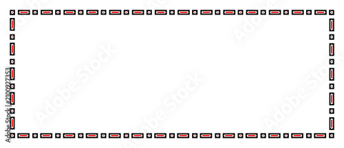 Konstfotografi frame with a long rectangular shape and there are also ovals and circles combine