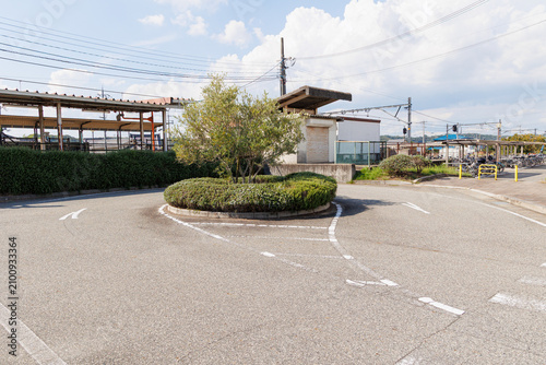 Photos 加古川線粟生駅周辺の小さいロータリー