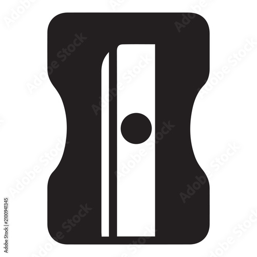 Bild auf Leinwand Black and White Razor Blade Icon Illustration.