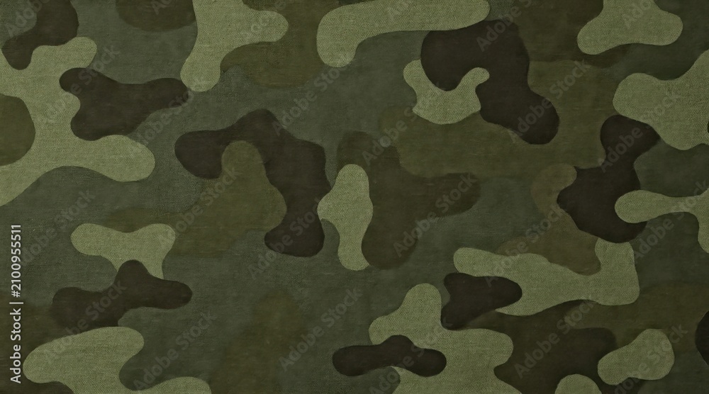 Fototapeta premium Camouflage Pattern Green and Brown Abstract Background.
