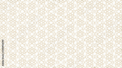 Foto Interconnected geometric tessellation pattern with neutral beige tones