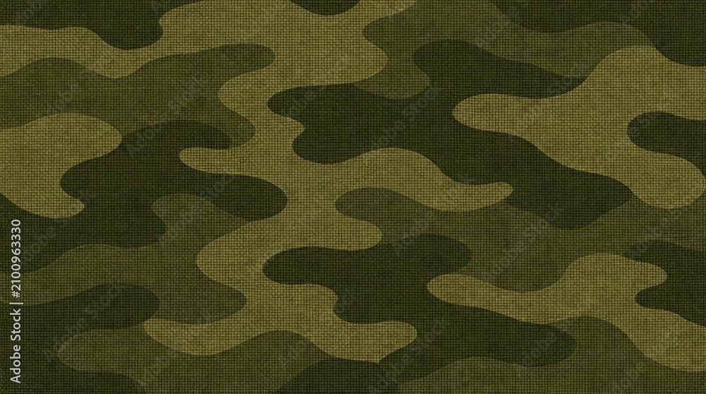 Fototapeta premium Green Camouflage Pattern Background.