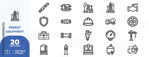 Foto Industrial energy extraction tools set