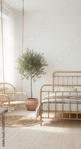 Serene Boho Chic Bedroom Retreat With Natural Light And Greenery