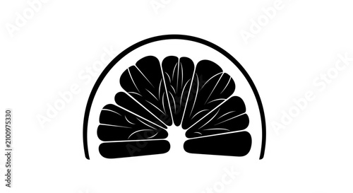 Foto Black and white japanese family crest emblem with plain white background heraldr