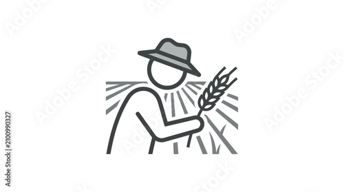 Photos Farmer Holding Wheat Ears Closeup.