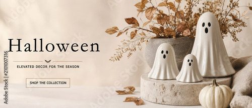 Delightful halloween ghost decorations for seasonal home styling and festive display ideas