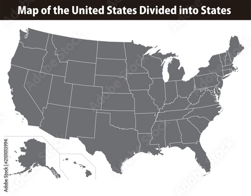 Editable Map of the USA with Individual States You Can Recolor