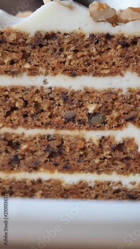 Enjoying a slice of carrot cake at a local cafe