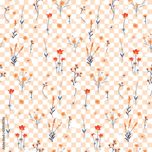 All Over Flower Pattern Print