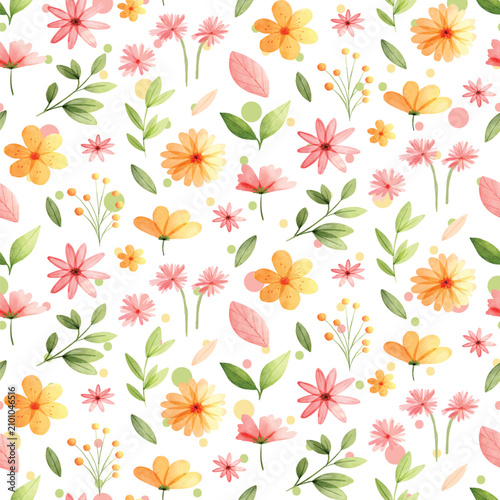 All Over Flower Pattern Print