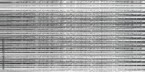 Minimalist black and white horizontal stripes background with grunge texture.