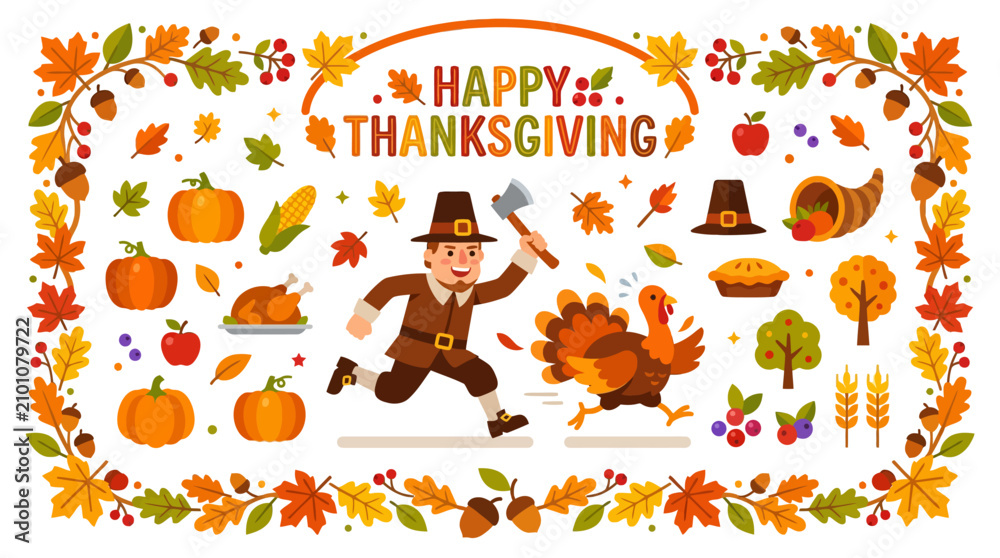 Fototapeta premium thanksgiving day, autumn celebration