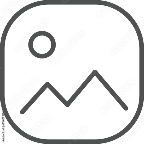Square media gallery picture frame