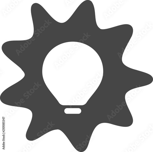 Lightbulb with unique emphasis shape