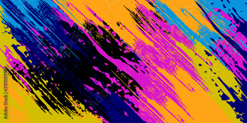 Photography Modern and sensational abstract grunge art background texture with colorful paint