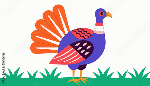 bird on a grass