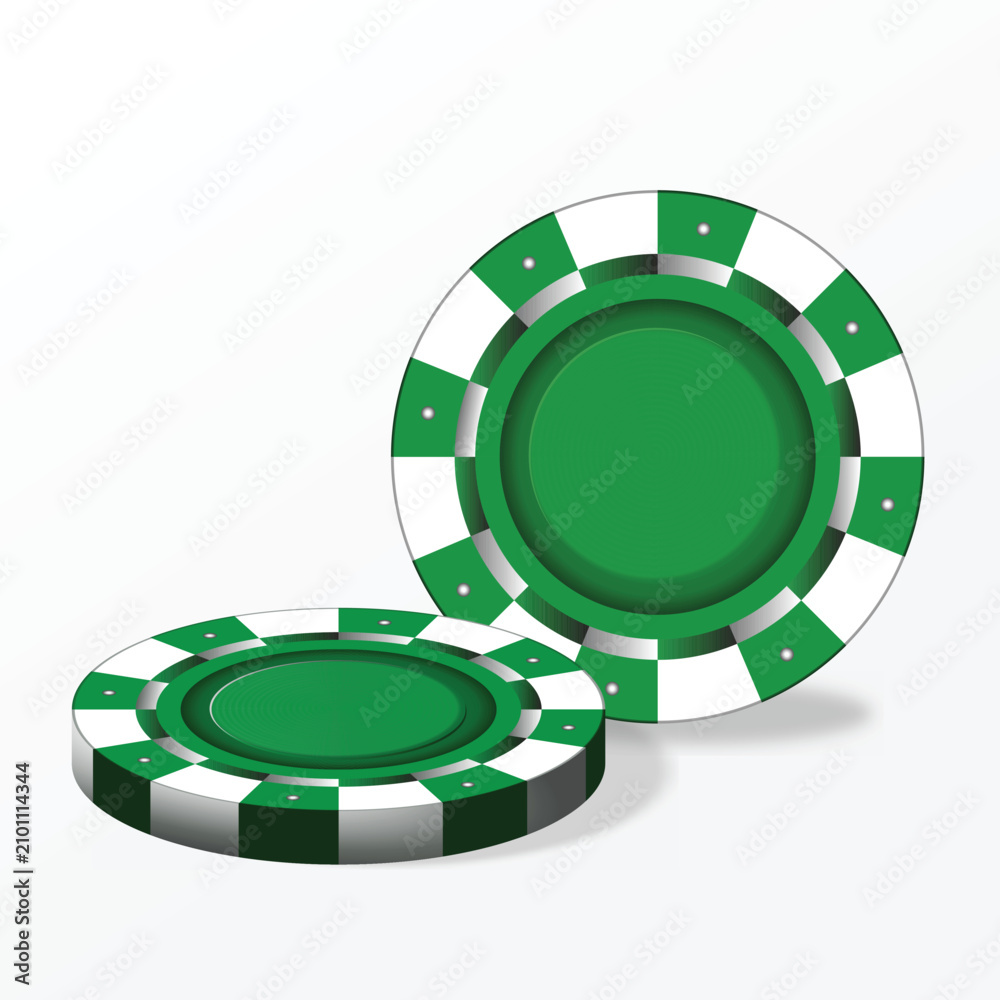 Naklejka premium blue chip poker. casino currency
