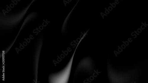Black and white monochrome light wave motion background with soft glow and elegant flow