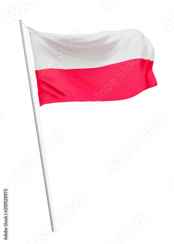 Foto Png flag of Poland collage element, transparent background