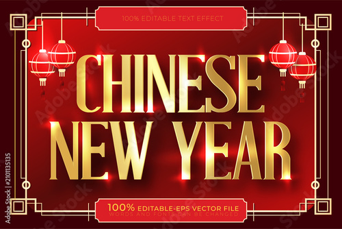happy chinese new year text design