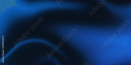 Cuadro en lienzo Dark blue gradient abstract background with smooth curves and shadows