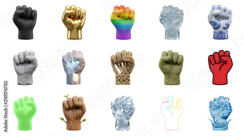 Hand holding colorful 3D trophy cups for awards and competitions. Vector prize icons with transparent background for sports and achievements.