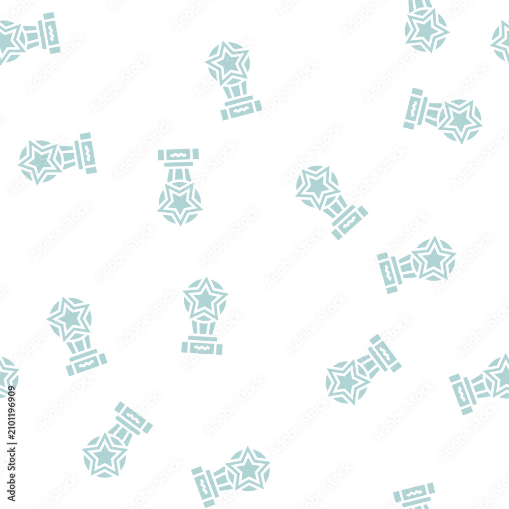 Fototapeta premium star award vector glyph seamless pattern star award sign illustration