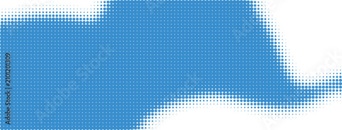 Abstract geometric pattern with blue dots on transparent background