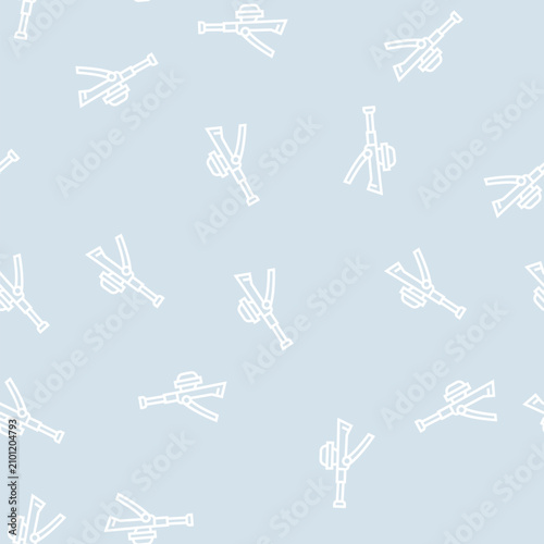 Canvastavla slicer potato vector line seamless pattern slicer potato sign illustration