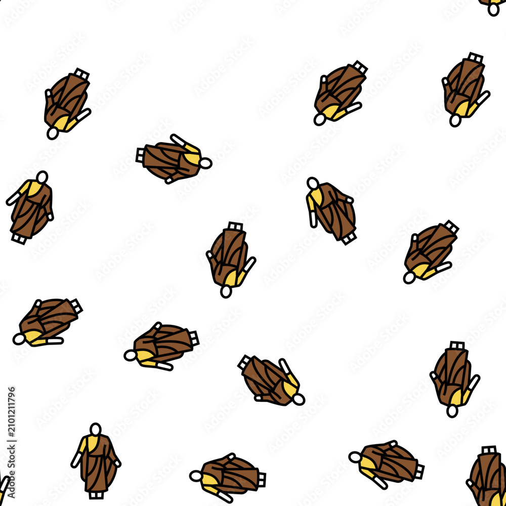 Obraz premium toga ancient rome vector seamless pattern toga ancient rome sign illustration