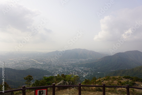 mountain landscape with clouds