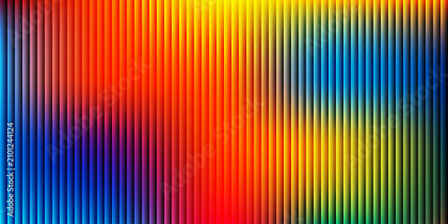 Foto Rainbow spectrum abstract pattern with vertical columns and intense saturated colors ranging from red yellow green to blue for creative decorative backgrounds and vibrant graphic design concepts