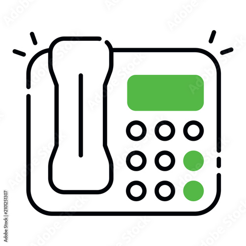 A premium download icon of landline