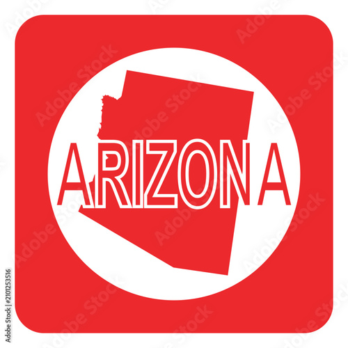 Arizona State Square Ink Stamp