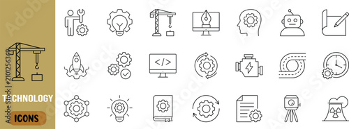 Photos Industrial technology and engineering icons