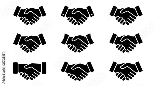 Multiple hands shaking in agreement.