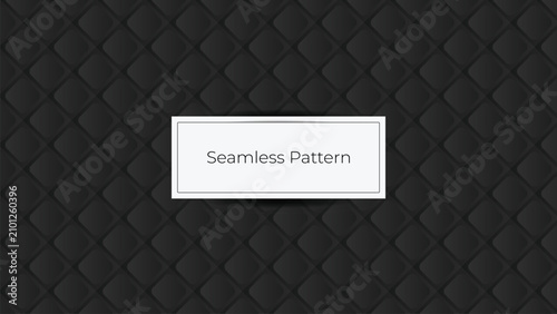 Minimalist black abstract seamless vector pattern for premium product packaging design