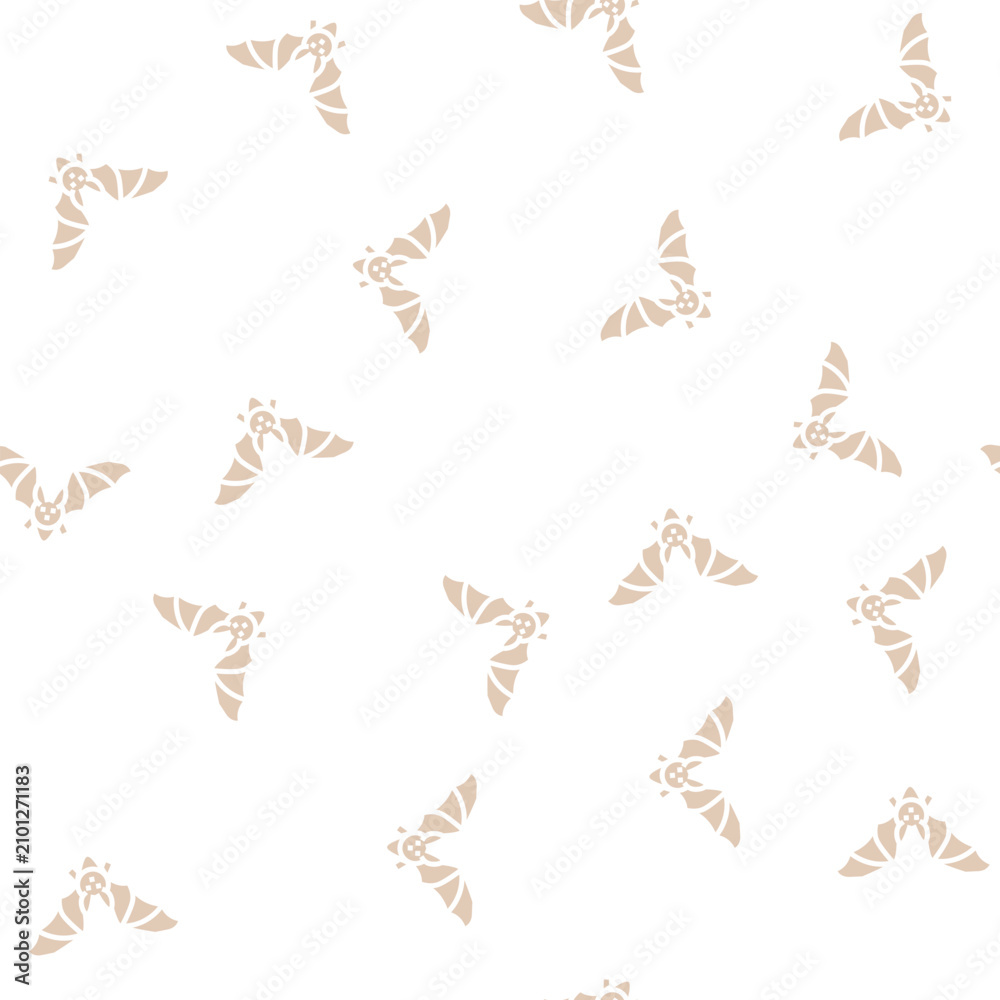 Fototapeta premium bat animal in zoo vector glyph seamless pattern bat animal in zoo sign illustration