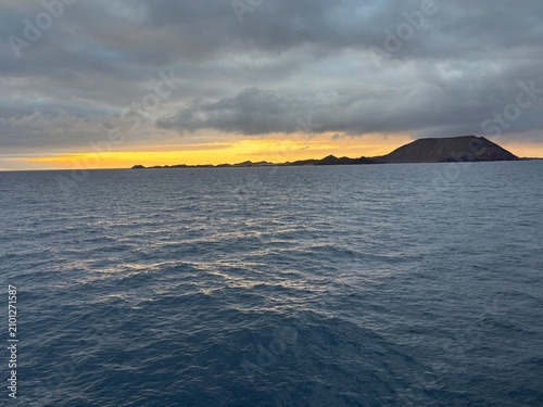 a view of Isla de Lobos close to Fuerteventura