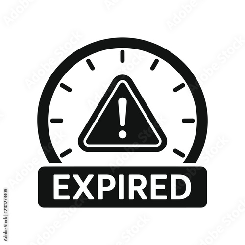 Obraz na plátne Expired Warning
