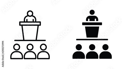 Bild auf Leinwand Speech Icon
