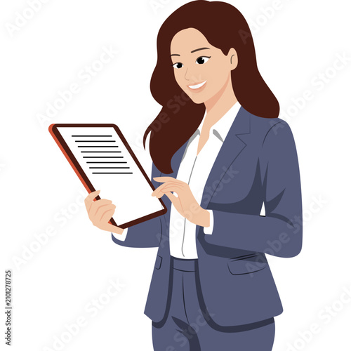 Business Girl Illustration