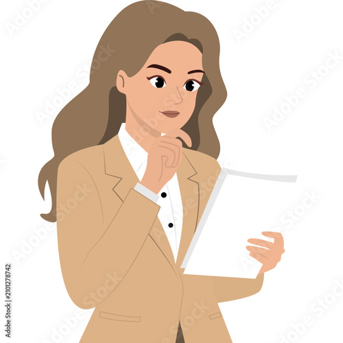 Business Girl Illustration
